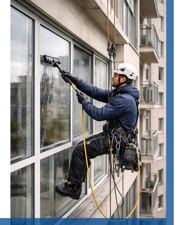 Мойка балконного остекления в Клине от 3586 р. | ВЫСОТНИК-Кли