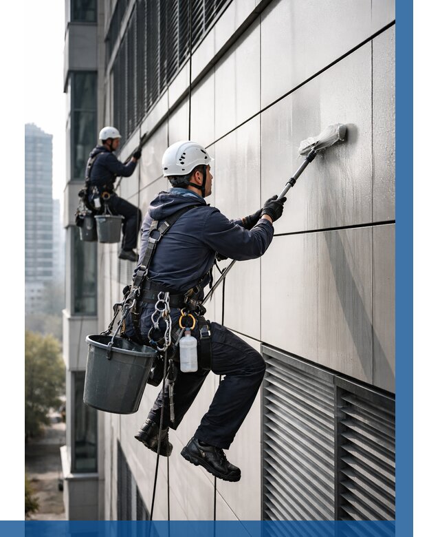 Мойка вентилируемого фасада в Клине от 256 р. | ВЫСОТНИК-Кли