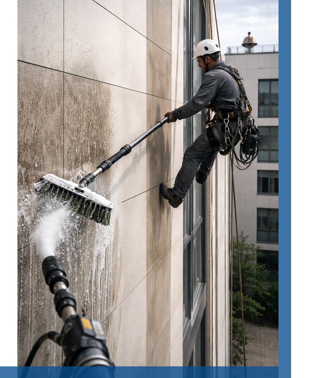 Мойка фасада из керамогранита в Клине от 307 р. | ВЫСОТНИК-Кли