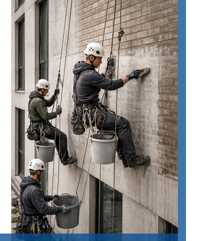 Удаление высолов с фасада в Клине от 256 р. | ВЫСОТНИК-Кли