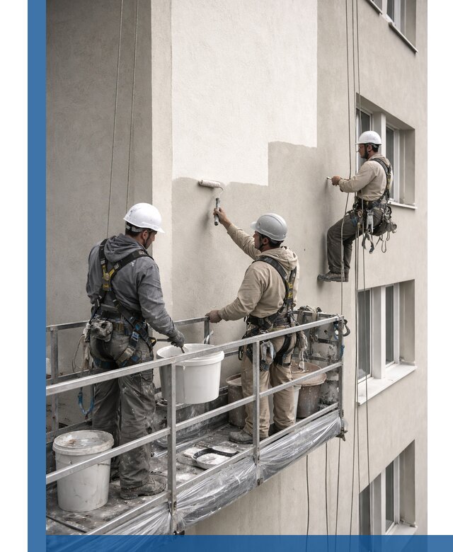 Покраска оштукатуренного фасада в Клине под ключ с гарантией