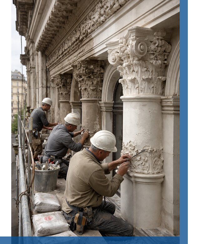 Реставрация фасадной лепнины в Клине от 2561 р. | ВЫСОТНИК-Кли