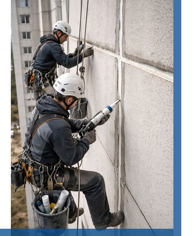 Герметизация межпанельных швов в Клине от 717 р. | ВЫСОТНИК-Кли
