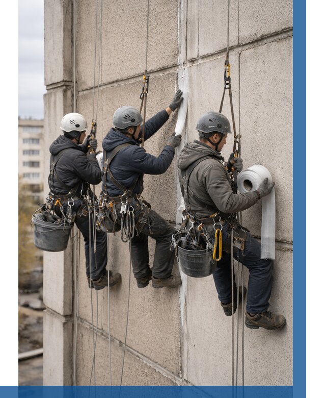 Ремонт межпанельных швов в Клине от 768 р. | ВЫСОТНИК-Кли