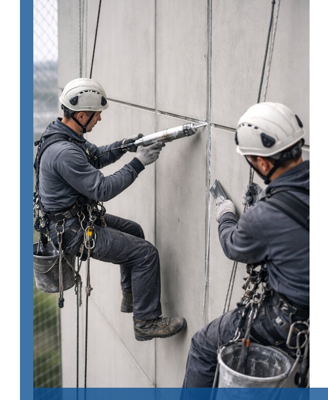 Первичная герметизация швов фасадов и кровель в Клине