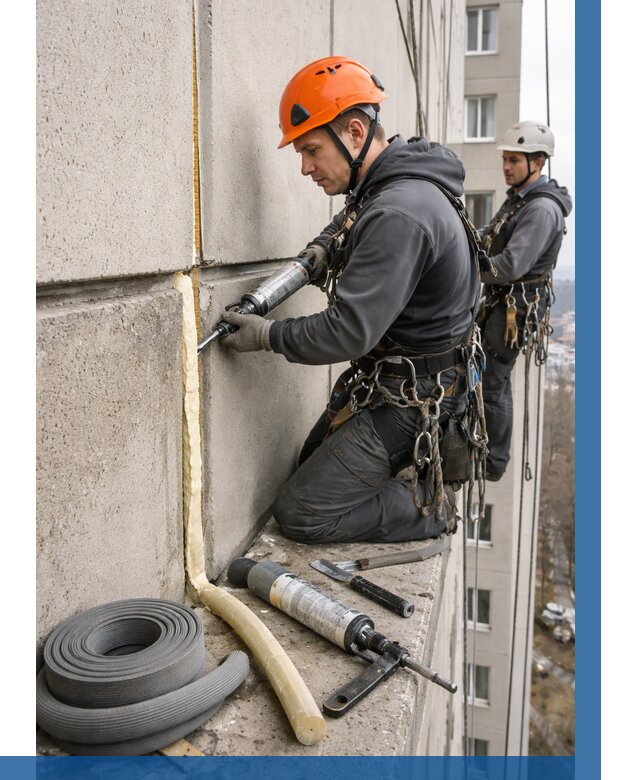 Теплый шов межпанельные швы в Клине от 717 р. | ВЫСОТНИК-Кли