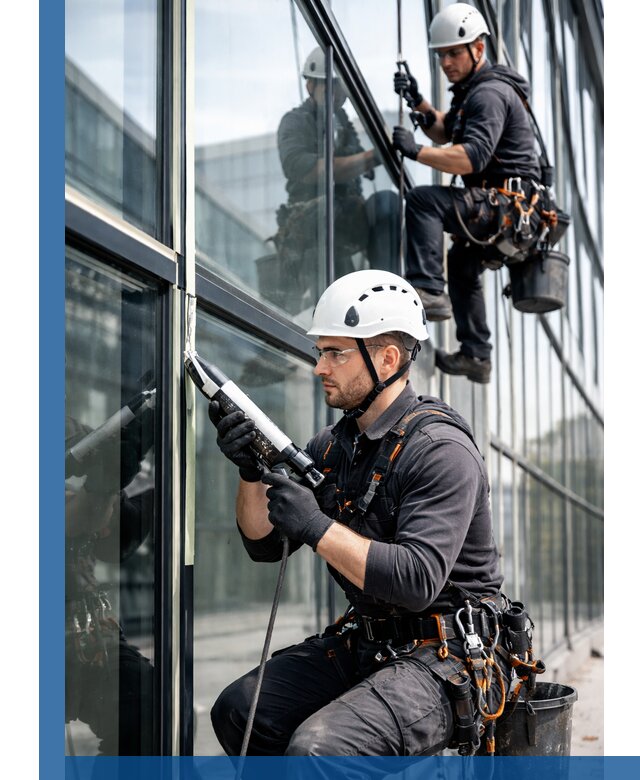 Герметизация витражных швов в Клине для зданий и фасадов