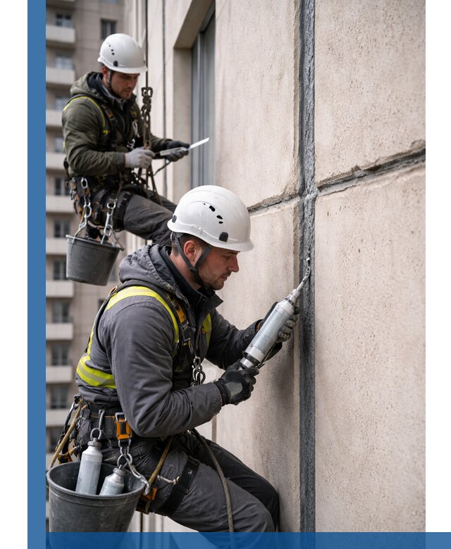 Герметизация деформационных швов фасада в Клине качественно