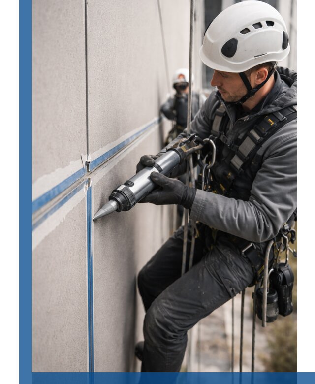 Герметизация стыков фасадных панелей в Клине качественно и быстро