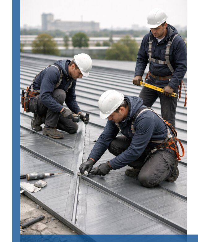 Ремонт фальцевой кровли в Клине срочно и качественно