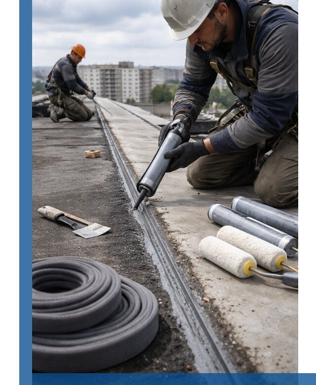 Герметизация швов кровли в Клине с гарантией герметичности
