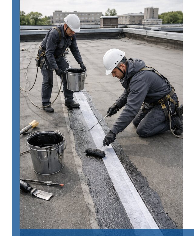 Гидроизоляция кровли мастикой в Клине надежная защита