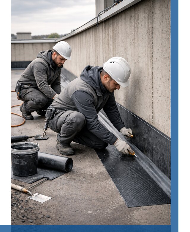 Гидроизоляция примыканий на кровле в Клине от 922 р. | ВЫСОТНИК-Кли