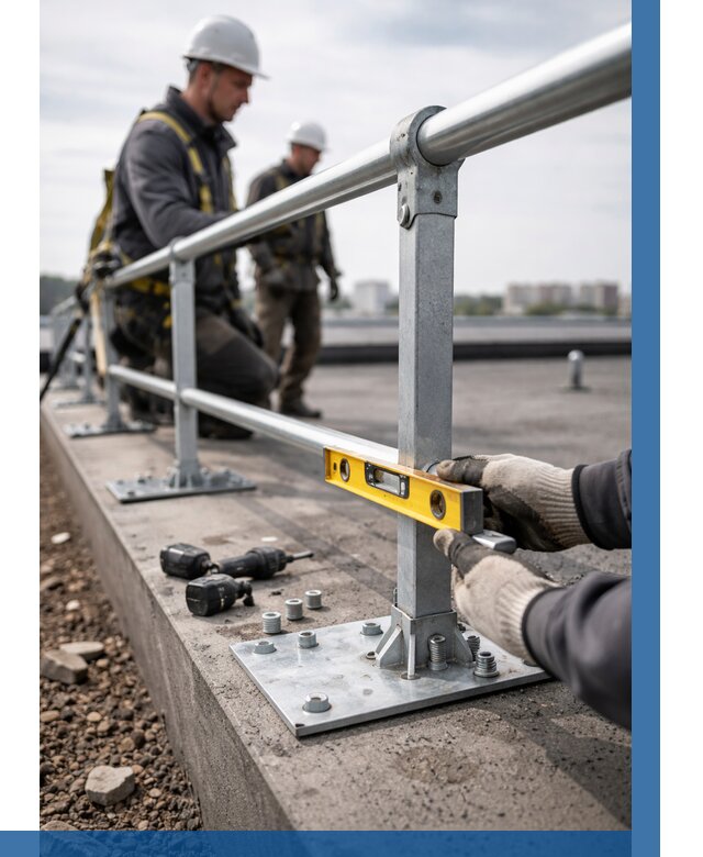 Монтаж кровельного ограждения в Клине от 1229 р. | ВЫСОТНИК-Кли