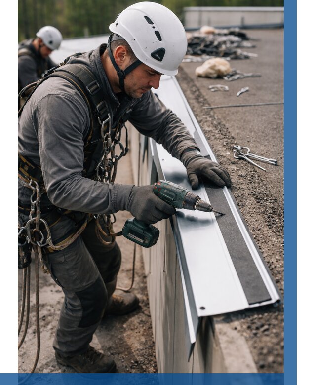 Монтаж капельника на кровле в Клине от 307 р. | ВЫСОТНИК-Кли