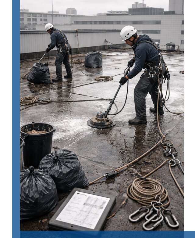 Плановая очистка кровли по графику в Клине для безопасности