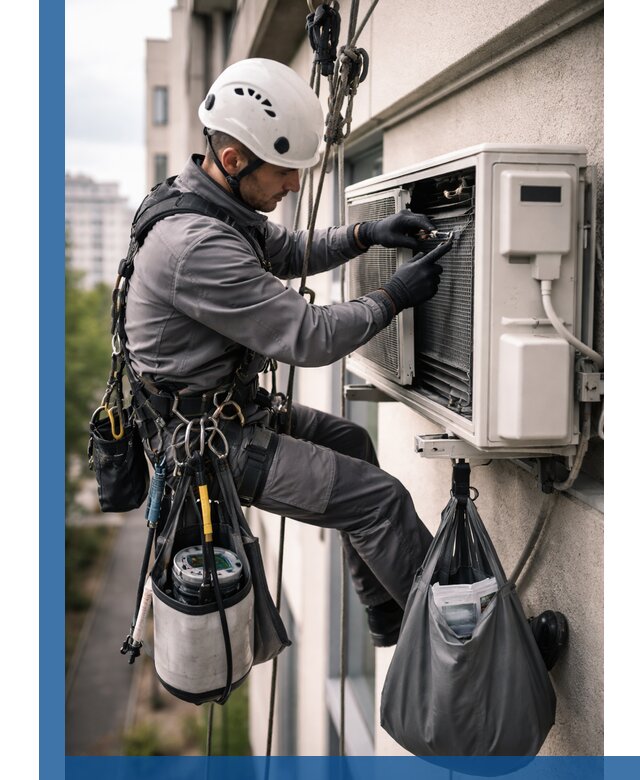 Обслуживание внешнего блока кондиционера в Клине профессионально