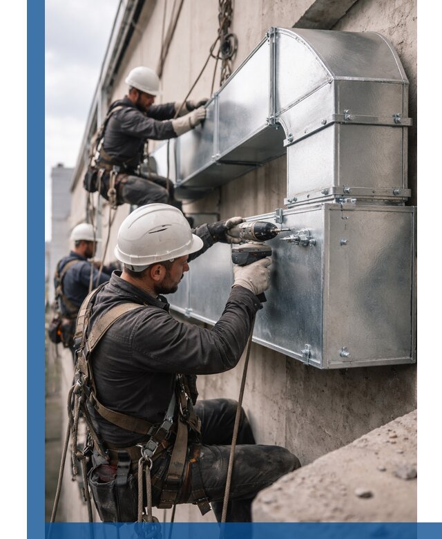 Профессиональный монтаж вентиляционных коробов в Клине под ключ