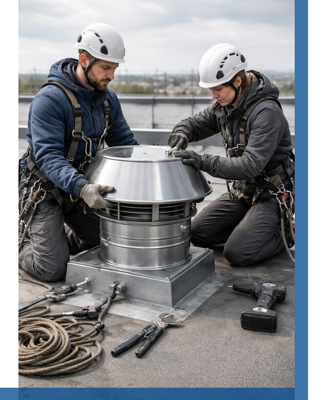 Установка дефлекторов на кровле в Клине от 4610 р. | ВЫСОТНИК-Кли