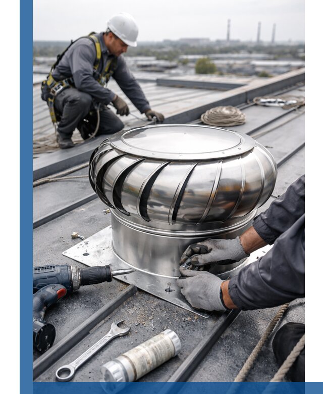 Установка дефлекторов на кровле в Клине профессионально