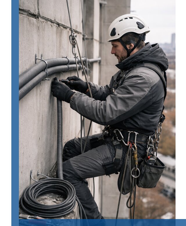 Профессиональный монтаж гофры для кабеля в Клине с гарантией