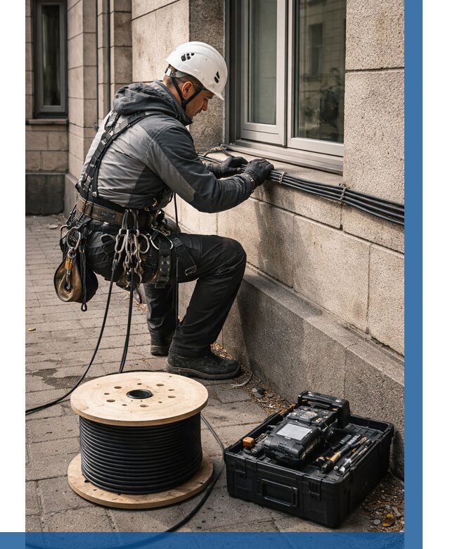 Прокладка оптоволоконного кабеля в Клине от 820 р. | ВЫСОТНИК-Кли