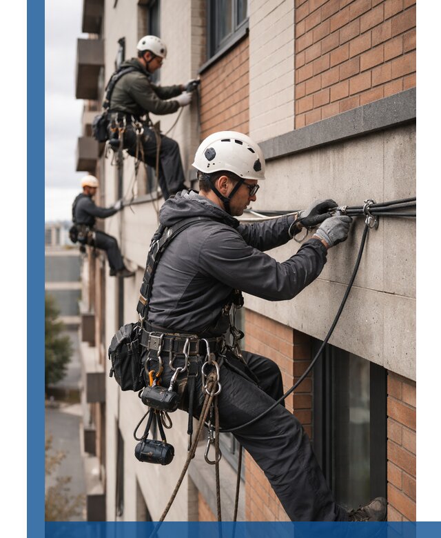 Крепление кабеля на фасаде монтаж и крепеж в Клине