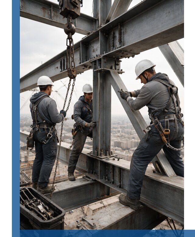 Профессиональный монтаж металлоконструкций на высоте в Клине