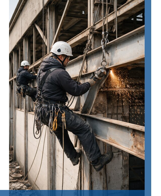 Демонтаж металлоконструкций на высоте в Клине от 6659р. |ВЫСОТНИК-Кли