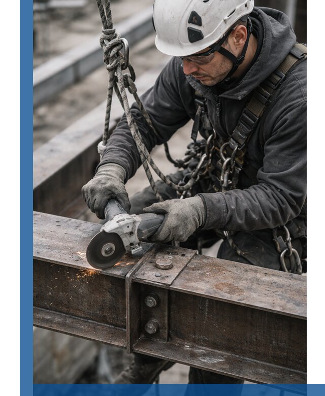 Резка металла на высоте в Клине для зданий и конструкций