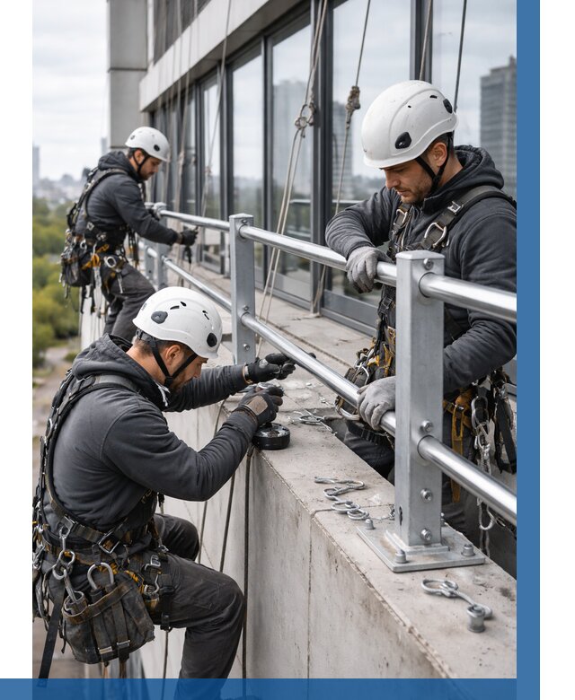 Монтаж ограждений на высоте в Клине, от 1229 р. | ВЫСОТНИК-Кли