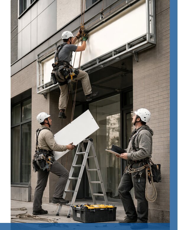 Монтаж светового короба в Клине от 6659 р. | ВЫСОТНИК-Кли