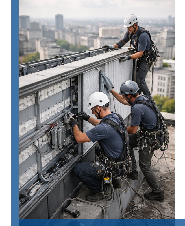 Профессиональное обслуживание крышной рекламы в Клине под ключ