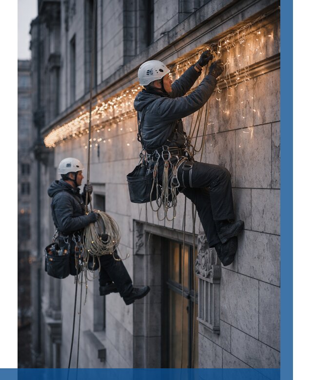 Монтаж новогодней иллюминации в Клине от 8708 р. | ВЫСОТНИК-Кли