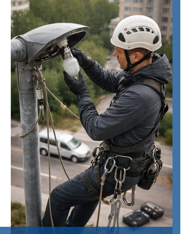 Замена ламп на высоте в Клине от 2561 р. | ВЫСОТНИК-Кли