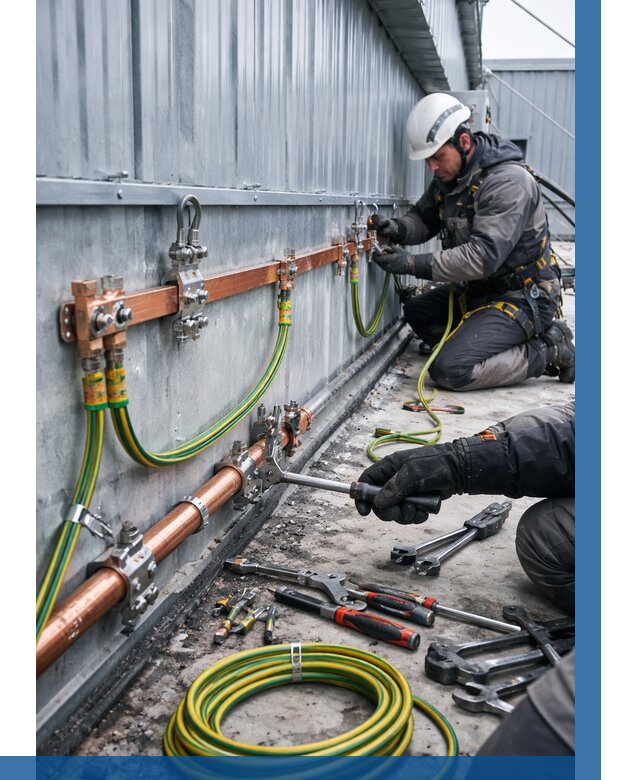 Монтаж заземления здания в Клине от 25613 р. | ВЫСОТНИК-Кли