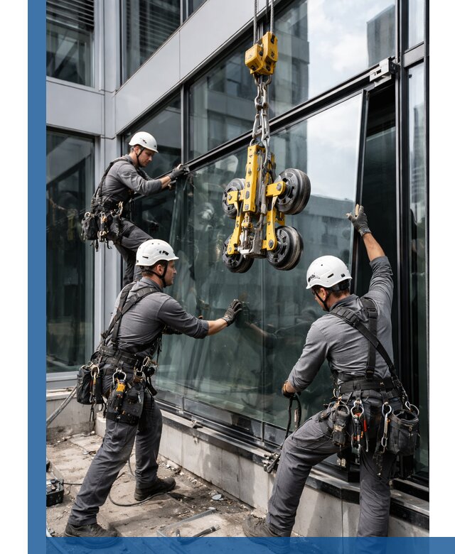 Структурное остекление фасадов в Клине монтаж и обслуживание