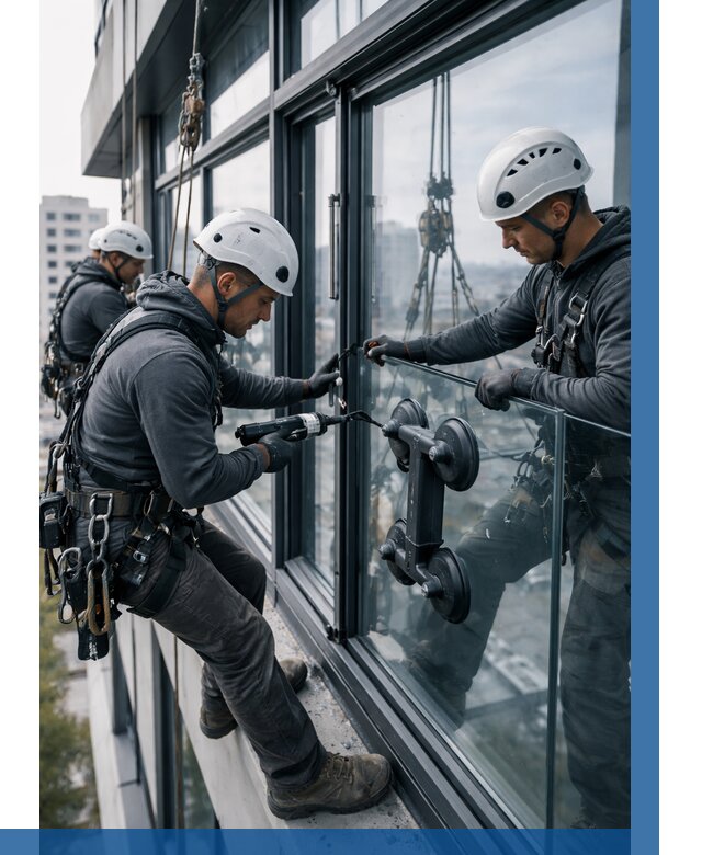 Витражное остекление зданий в Клине от 3586 р. | ВЫСОТНИК-Кли