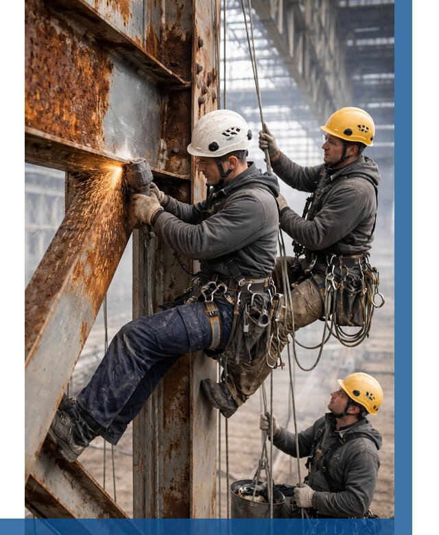 Зачистка металла от ржавчины в Клине от 359 р. | ВЫСОТНИК-Кли