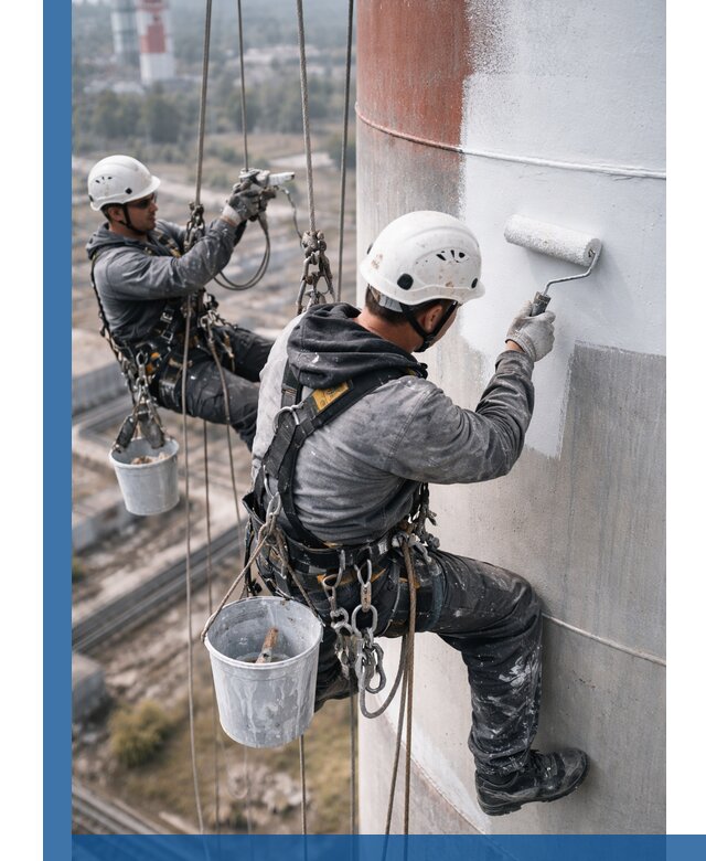 Покраска дымовых труб в Клине: антикоррозийная защита и восстановление