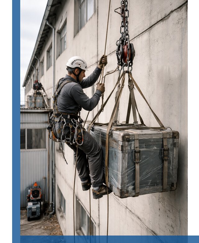 Подъем грузов на высоту в Клине для промышленных объектов