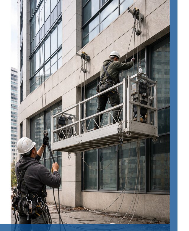 Монтаж и подъем фасадной люльки в Клине от 12294 р. | ВЫСОТНИК-Кли