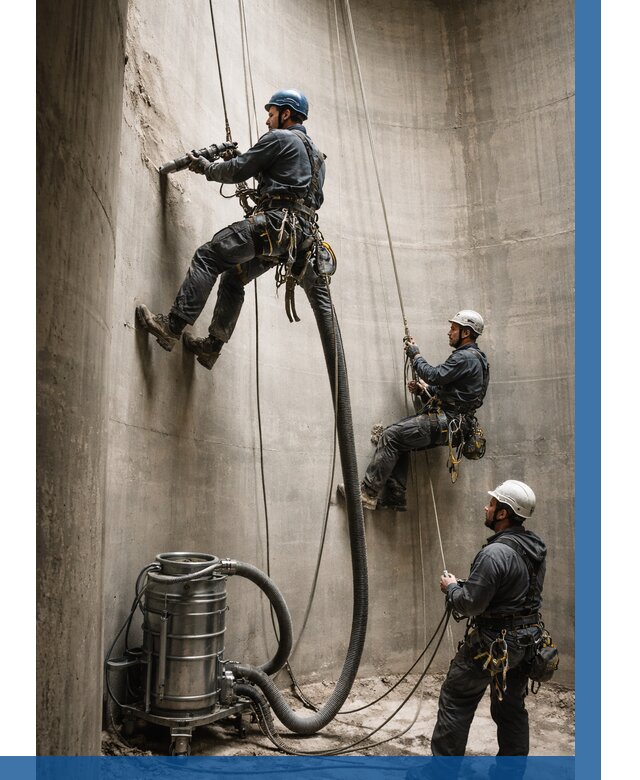 Зачистка силосов в Клине от 4610 р. Договор и смета ВЫСОТНИК-Кли