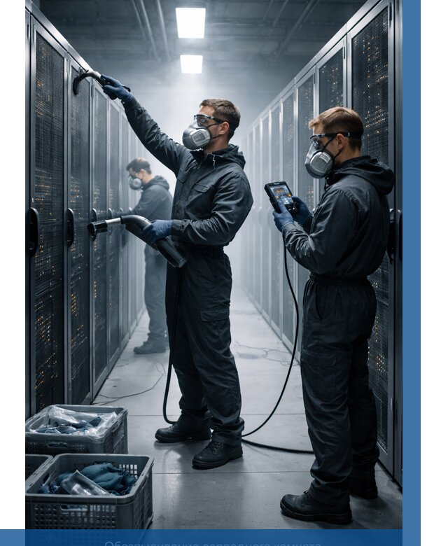 Обеспыливание серверной комнаты в Клине от 4610 р. | ВЫСОТНИК-Кли