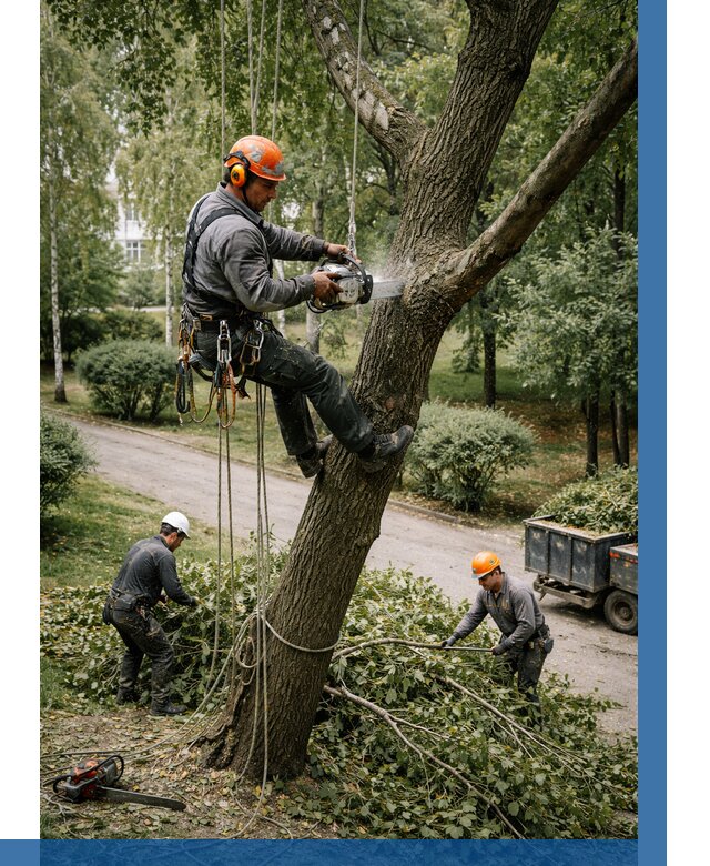 Кронирование деревьев в Клине от 6659 р. | ВЫСОТНИК-Кли