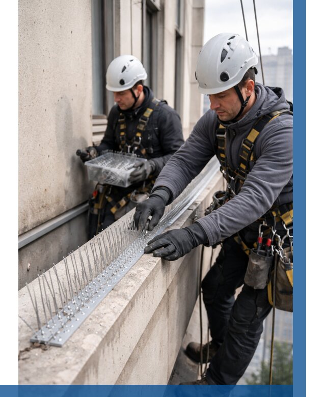 Установка шипов от птиц в Клине от 871 р. | ВЫСОТНИК-Кли